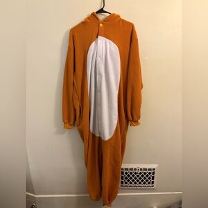 Bear Onesie in Orange